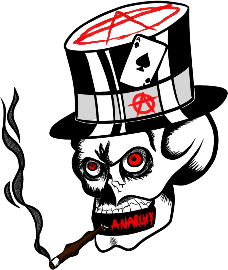Ararchy Skull By Vampire-minded - Art - Free Transparent PNG Clipart Images Download. - Transparent PNG Free Download