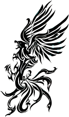 Phoenix Tattoos Png Transparent Images - Phoenix Tribal - Free Transparent PNG Clipart Images Download. - Transparent PNG Free Download