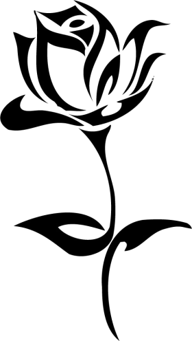 Tattoo Rose Png Image - Tribal Rose - Free Transparent PNG Clipart Images Download. - Transparent PNG Free Download