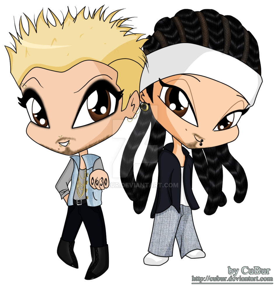 Btk Twins Tattoo - Cartoon - Free Transparent PNG Clipart Images Download. - Transparent PNG Free Download