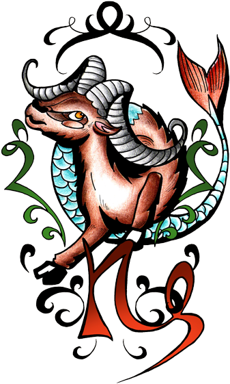 Capricorn Tattoos And Designs Photos - Capricorn Sign - Free Transparent PNG Clipart Images Download. - Transparent PNG Free Download