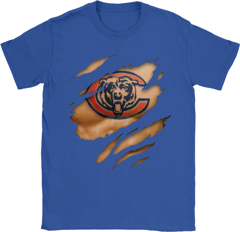 Nfl Football Logo 3d Art Chest Chicago Bears Tattoo - Darth Vader Gucci - Free Transparent PNG Clipart Images Download. - Transparent PNG Free Download