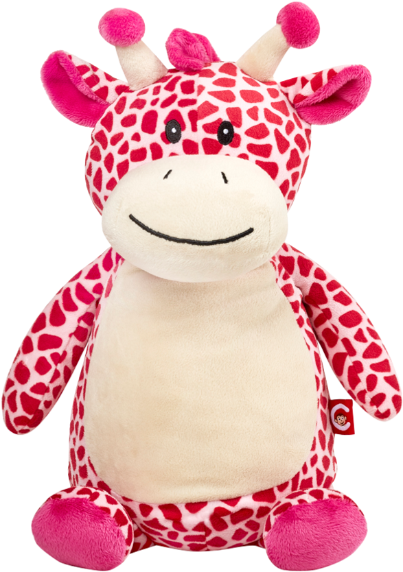 Pink Giraffe Digital Clip Art By Viveradesign On Etsy - Monogrammed Me Personalised Stuffed Pink Giraffe With - Free Transparent PNG Clipart Images Download. - Transparent PNG Free Download