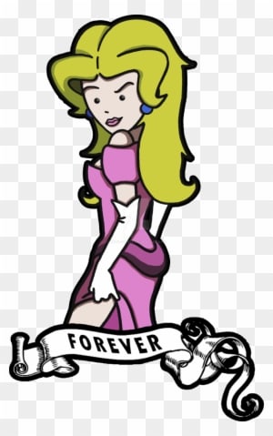 Princess Toadstool Tattoo By Octo-moose - Princess Peach - Free Transparent PNG Clipart Images Download. - Transparent PNG Free Download