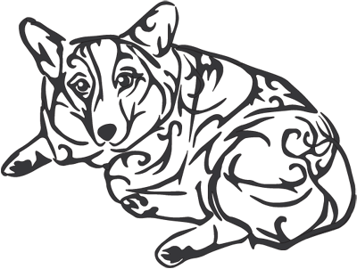 Corgi Tattoos - Pembroke Welsh Corgi - Free Transparent PNG Clipart Images Download. - Transparent PNG Free Download
