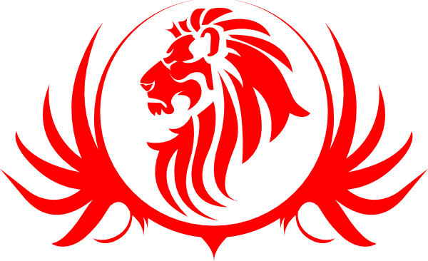 Red Lion Tattoo Stencil In - Lion Logo Clipart Black And White - Free Transparent PNG Clipart Images Download. - Transparent PNG Free Download