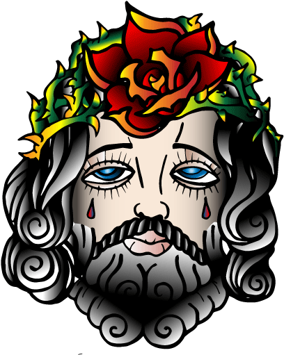 #jesus #tattoo #oldschool #oldschooltattoo #ink #pictures - Illustration - Free Transparent PNG Clipart Images Download. - Transparent PNG Free Download