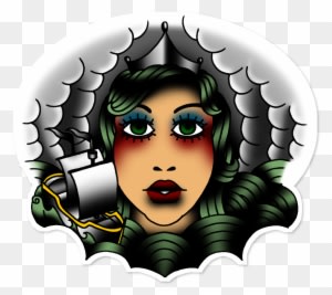 Adesivo Iemanjá Old School De Rene Júniorna - Illustration - Free Transparent PNG Clipart Images Download. - Transparent PNG Free Download