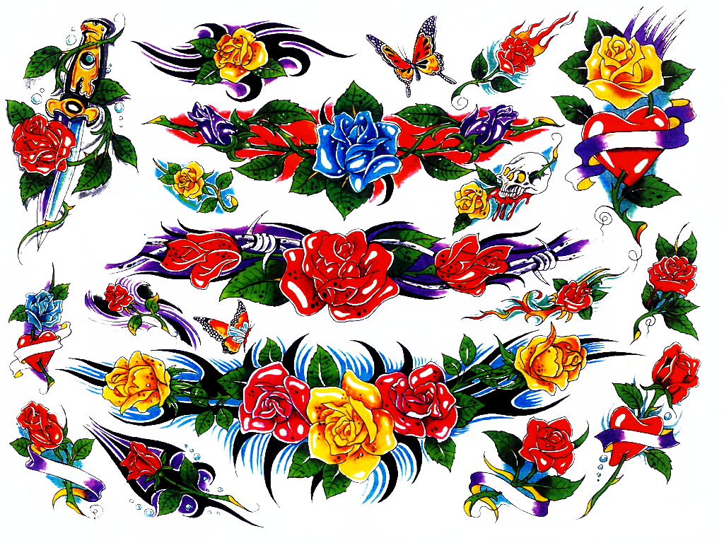 Flash Tattoos Designs 33 - Тату Эскиз Феникс Цветная - Free Transparent PNG Clipart Images Download. - Transparent PNG Free Download