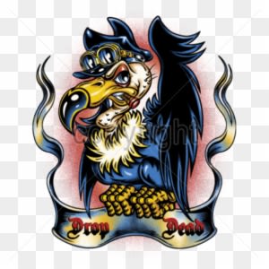 7242 Drop Dead Vulture Tattoo - Drop Dead T Shirt - Free Transparent PNG Clipart Images Download. - Transparent PNG Free Download