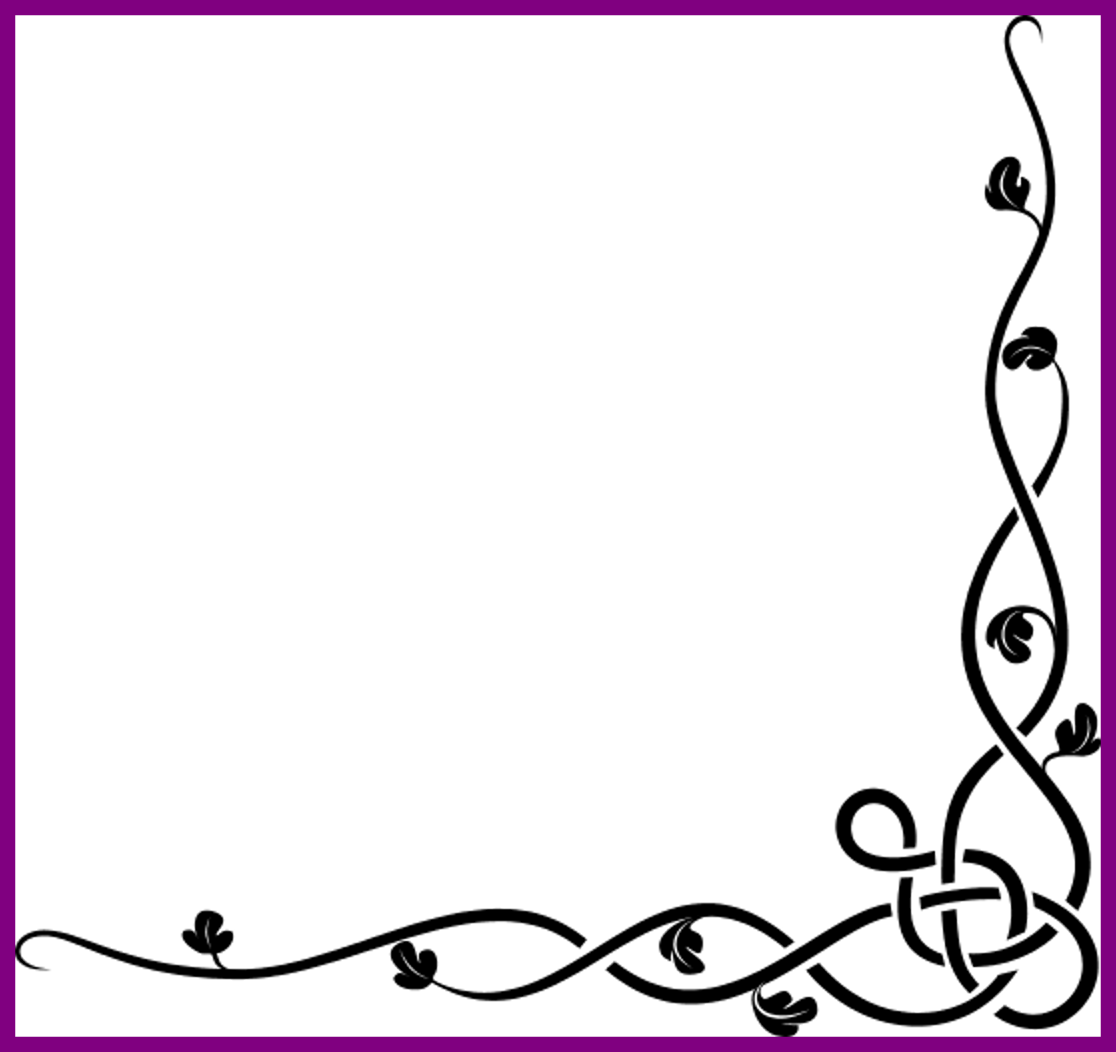 Tattoo Rose Tattoo Rose Vine Designs Amazing Celtic - A4 Size Paper Design Border - Free Transparent PNG Clipart Images Download. - Transparent PNG Free Download