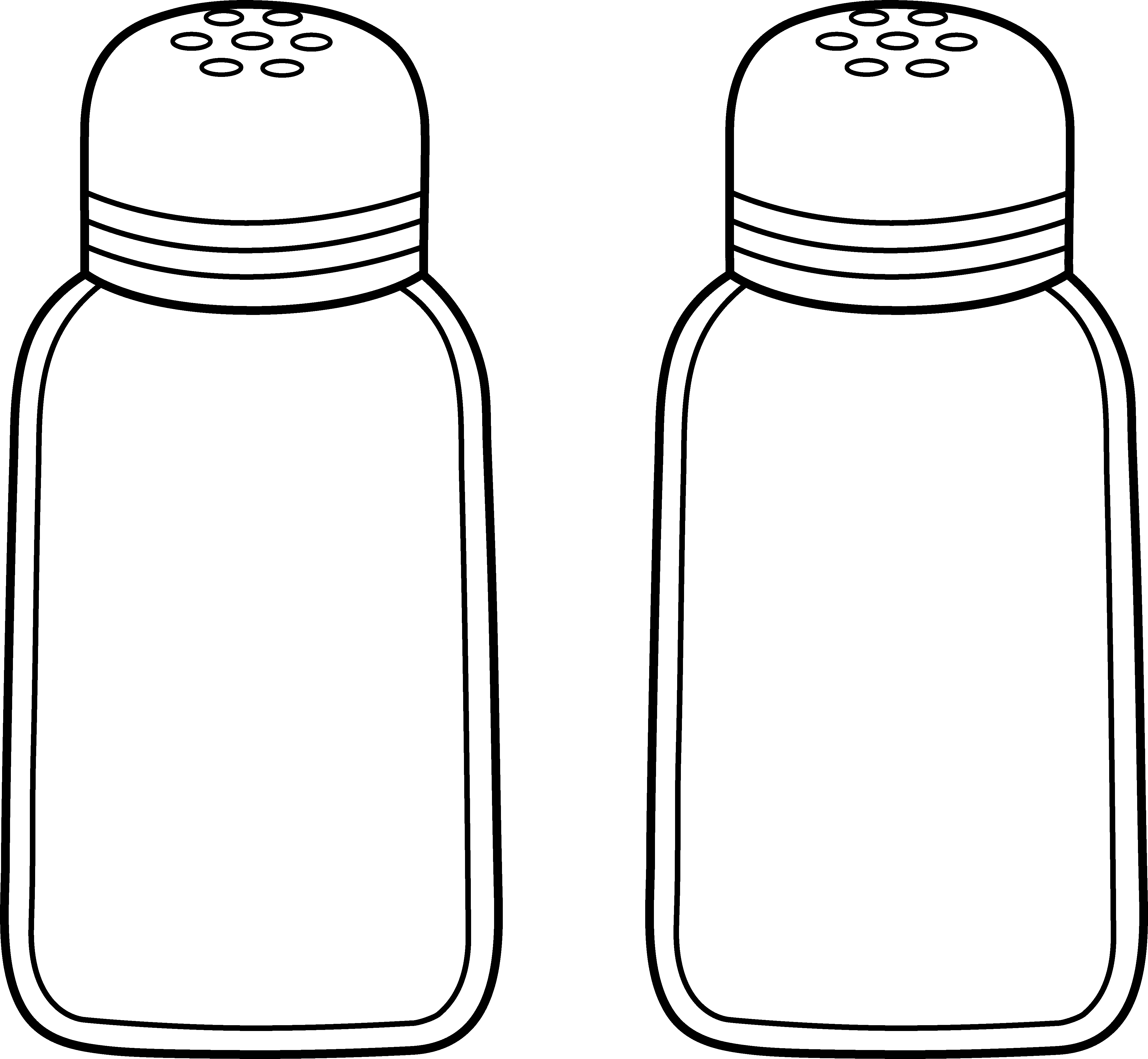 Download Salt Shaker Clip Art Clipart Tattoo Art Salt - Salt And Pepper Outline - Free Transparent PNG Clipart Images Download. - Transparent PNG Free Download
