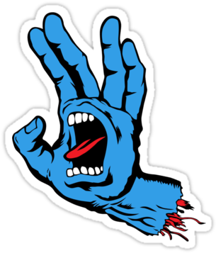 Spock Screaming Hand By Neizan Santa Cruz Logo, Zombie - Santa Cruz Screaming Hand Transparent - Free Transparent PNG Clipart Images Download. - Transparent PNG Free Download