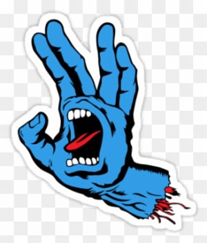Spock Screaming Hand By Neizan Santa Cruz Logo, Zombie - Santa Cruz Screaming Hand Transparent - Free Transparent PNG Clipart Images Download. - Tattoo Transparent PNG Free Download