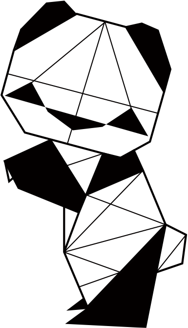 Panda Tattoo Im Origami Style - Animaux Origami En Dessin - Free Transparent PNG Clipart Images Download. - Transparent PNG Free Download