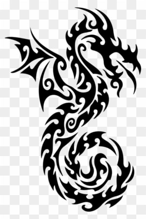Free Tattoo Chinese Dragon Japanese Dragon Drawing - Dragon Basic Drawing Tribal - Free Transparent PNG Clipart Images Download. - Transparent PNG Free Download