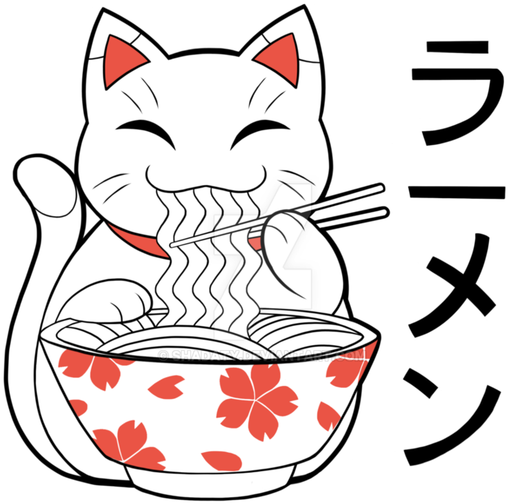 Tattoo Design Maneki Neko By Shadaty On - Tattoo Design Maneki Neko By Shadaty On - Free Transparent PNG Clipart Images Download. - Transparent PNG Free Download