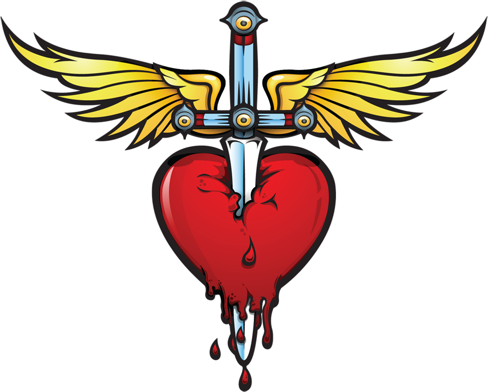 Heart And Dagger - Heart And Dagger - Free Transparent PNG Clipart Images Download. - Transparent PNG Free Download