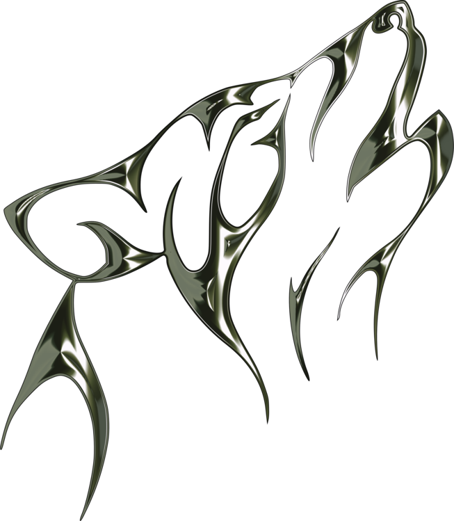 Gray Wolf Drawing Tattoo Line Art Pencil - Gray Wolf Drawing Tattoo Line Art Pencil - Free Transparent PNG Clipart Images Download. - Transparent PNG Free Download