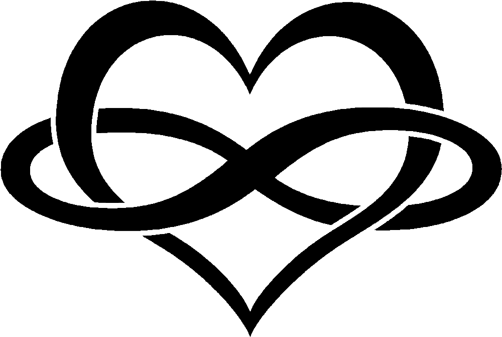Heart With Infinity Sign Tattoo - Love Infinity Symbol Png - Free Transparent PNG Clipart Images Download. - Transparent PNG Free Download