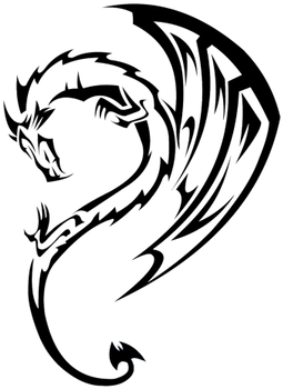 Wolf Tattoo Bold Transparent Png Stickpng - Tribal Dragon - Free Transparent PNG Clipart Images Download. - Transparent PNG Free Download