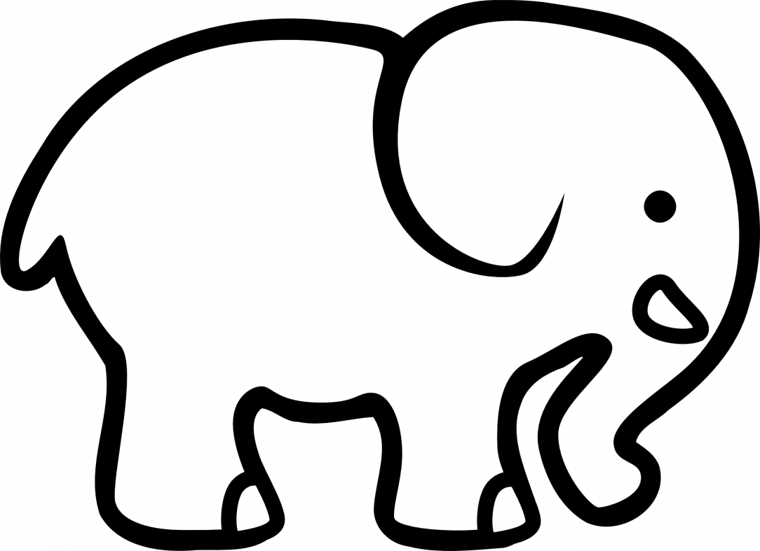 Large Size Of Simple Indian Elephant Drawing Of Head - Elefante Faciles De Dibujar - Free Transparent PNG Clipart Images Download. - Transparent PNG Free Download