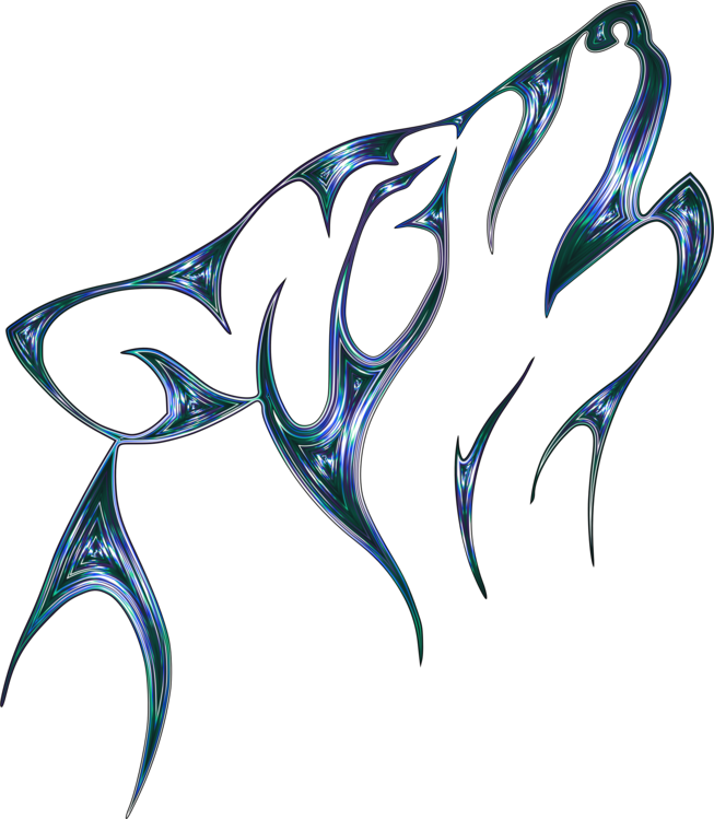 Gray Wolf Tattoo Clip Art Drawing Flash - Clipart Wolf Head - Free Transparent PNG Clipart Images Download. - Transparent PNG Free Download