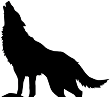 Silhouette Wolf Stencil, Wolf Silhouette, Silhouette - Viking Wolf - Free Transparent PNG Clipart Images Download. - Transparent PNG Free Download