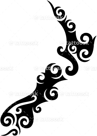 Image Result For Nz Kiwi Outline New Zealand Tattoo, - New Zealand Maori Patterns - Free Transparent PNG Clipart Images Download. - Transparent PNG Free Download