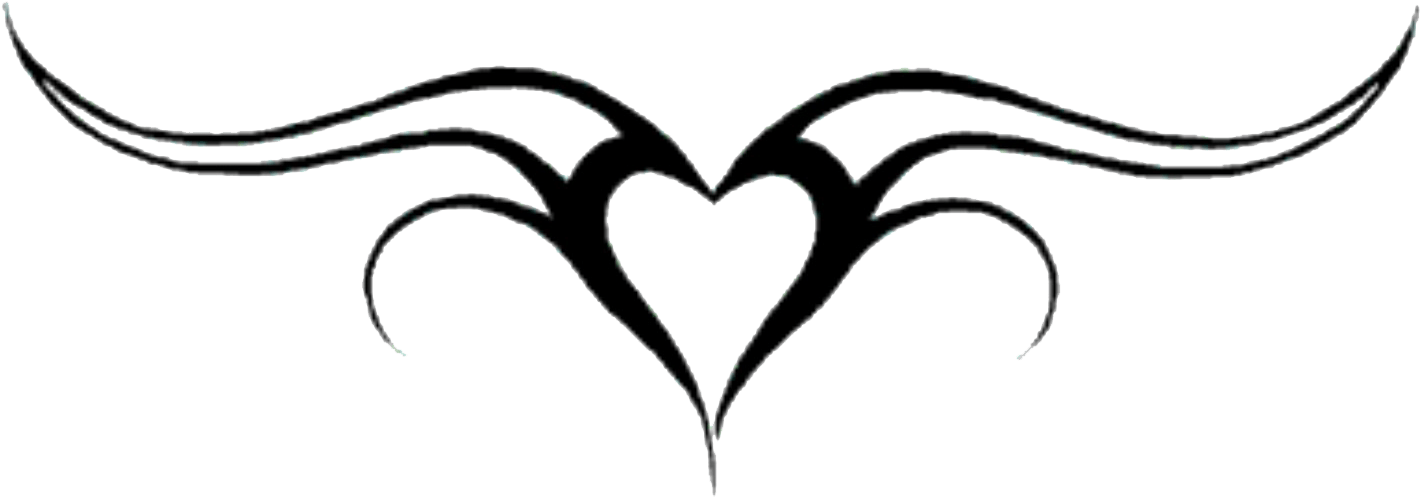 Simple Heart Design Tattoo, HD Png Download - Transparent PNG Free Download