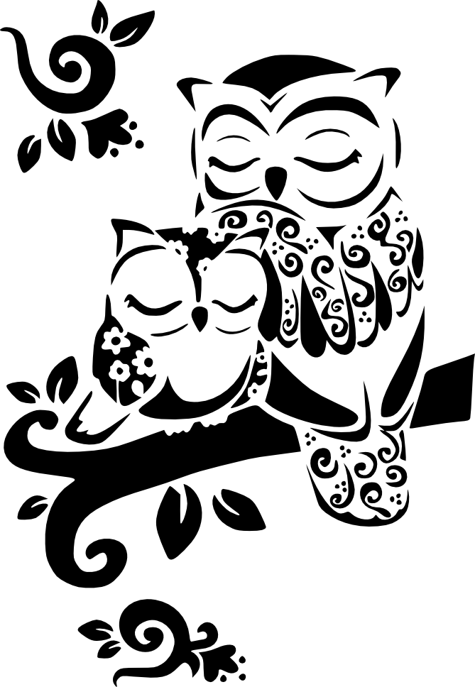 Mom Tattoos, Baby Owl Tattoos, Tattoos For Moms, Future - Owl Tattoos Black And White, HD Png Download - Transparent PNG Free Download