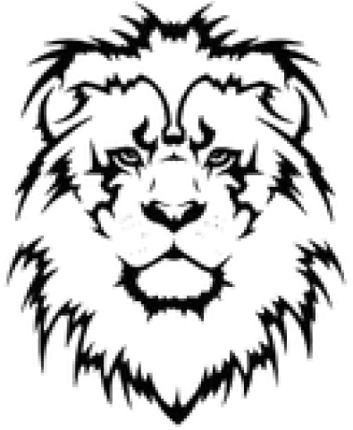 Lion Tattoo Png Transparent Images - Tribal Lion Tattoo Design, Png Download - Transparent PNG Free Download