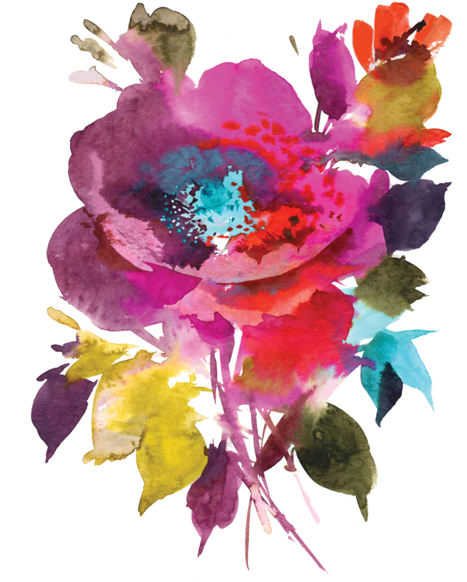 Watercolor One Flower Tattoo Designs, HD Png Download - Transparent PNG Free Download