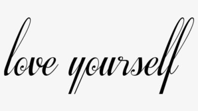 Love Yourself Tattoo In Respective Font - Love Yourself Tattoo Design, HD Png Download - Transparent PNG Free Download
