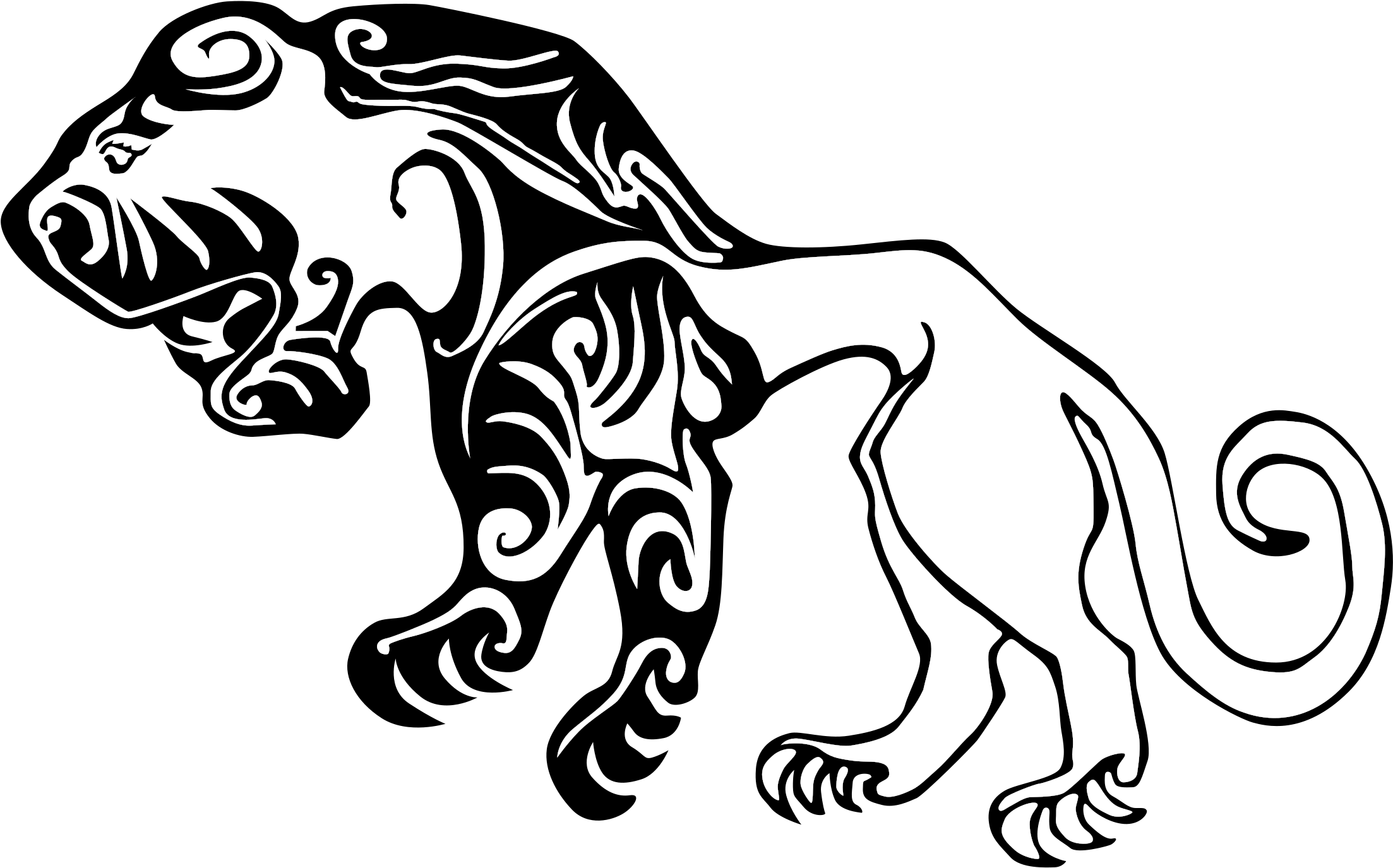 Scythian Tiger Tattoo, HD Png Download - Transparent PNG Free Download