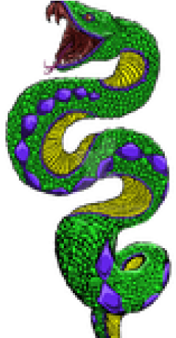 Snake Tattoo Png Transparent Images - Green Snake Tattoo Art, Png Download - Transparent PNG Free Download