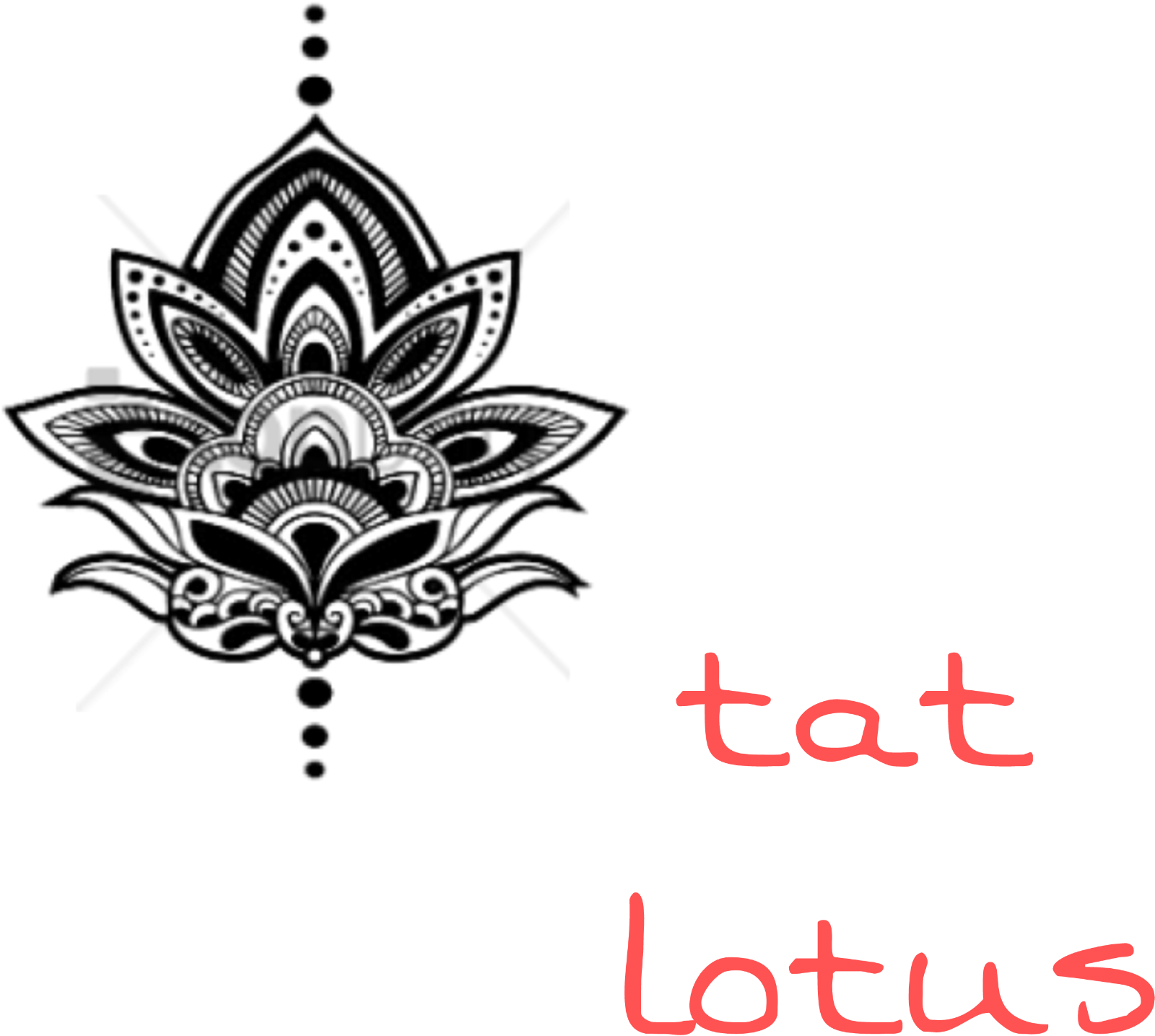 #lotus #doodle #mandala #tattoo - Tattoo Designs Transparent Background, HD Png Download - Transparent PNG Free Download