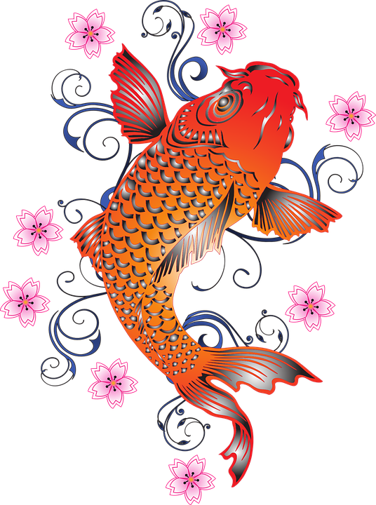 Koi Fish Tattoo Png, Transparent - Transparent PNG Free Download