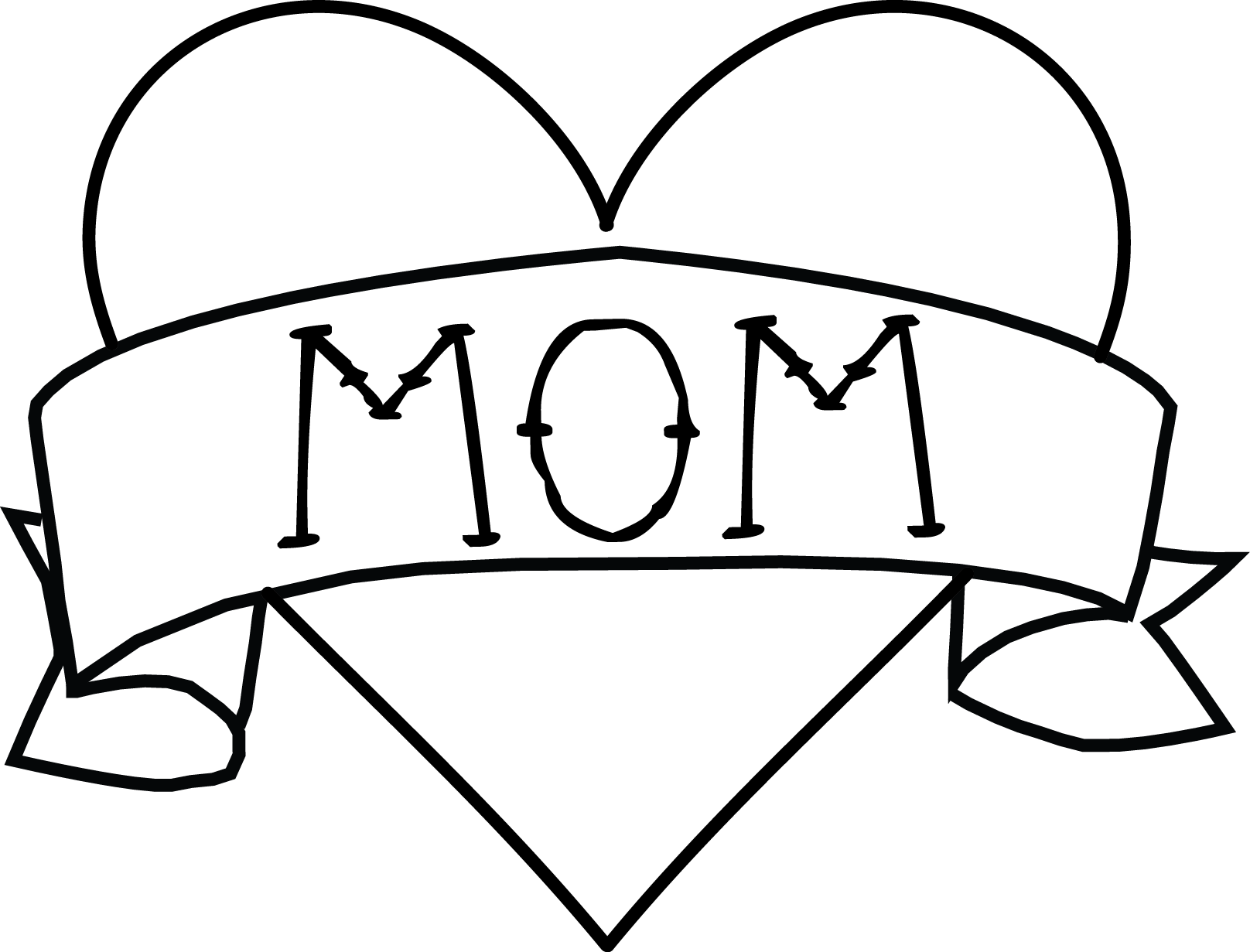 Mom Tattoo Png - Banner Clipart Transparent Background, Png Download - Transparent PNG Free Download