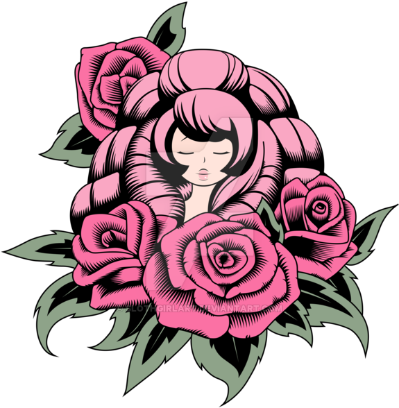Pretty Rose Tattoos, HD Png Download - Transparent PNG Free Download