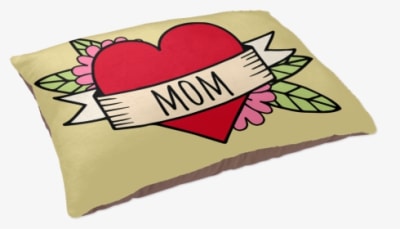 Mom Tattoo Dog Bed - Cushion, HD Png Download - Transparent PNG Free Download