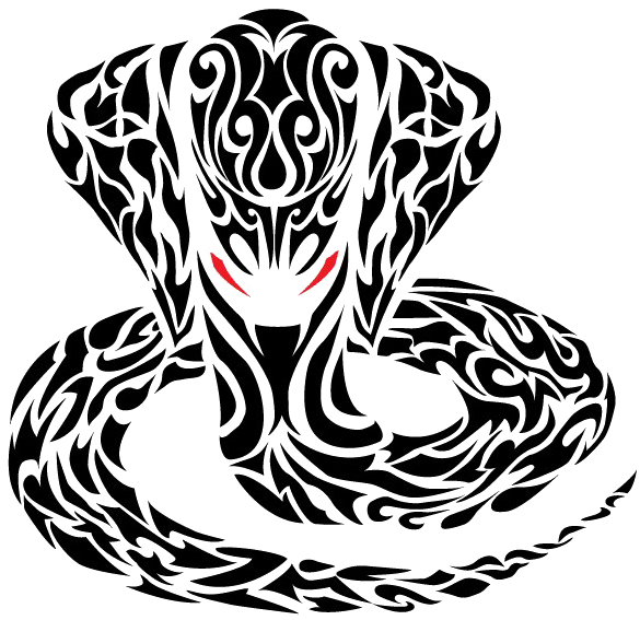 Transparent Snake Tattoo Png - Tribal Snake Design, Png Download - Transparent PNG Free Download