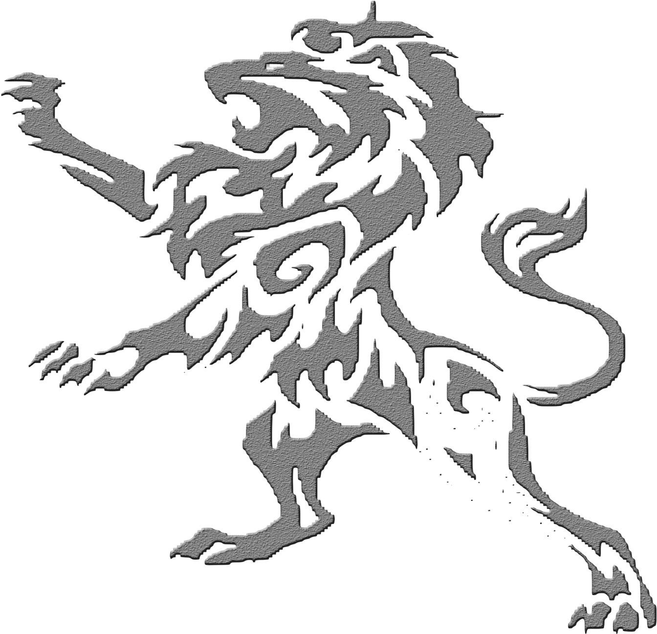 Transparent Leo The Lion Clipart - Lion Tribal Tattoo Design, HD Png Download - Transparent PNG Free Download