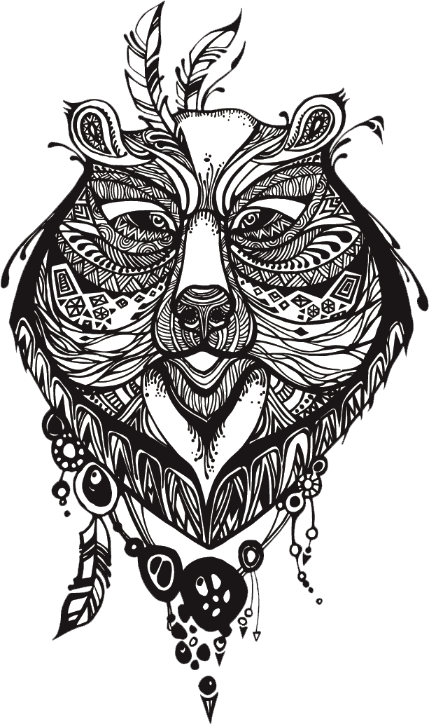 Transparent Tribal Designs Png - Bear Tattoo Png, Png Download - Transparent PNG Free Download