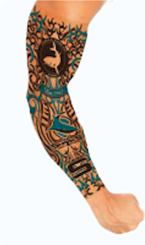 Cronulla Sharks Nrl Adult Tattoo Sleeve - Sleeve Tattoo, HD Png Download - Transparent PNG Free Download