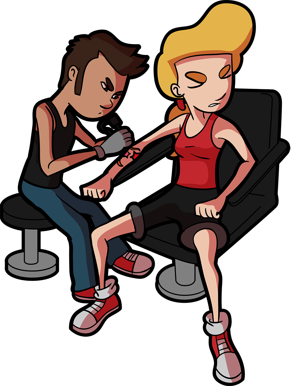 Someone Getting A Tattoo Clipart, HD Png Download - Transparent PNG Free Download