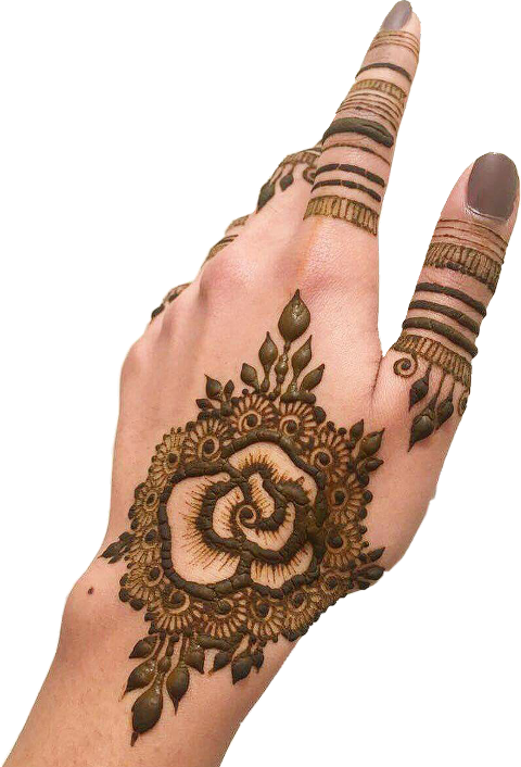 Freetoedit Henna Hand Kellydawn - Temporary Tattoo, HD Png Download - Transparent PNG Free Download