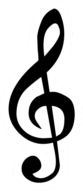 Neck Tattoo Png - Treble Clef High Res, Transparent - Transparent PNG Free Download
