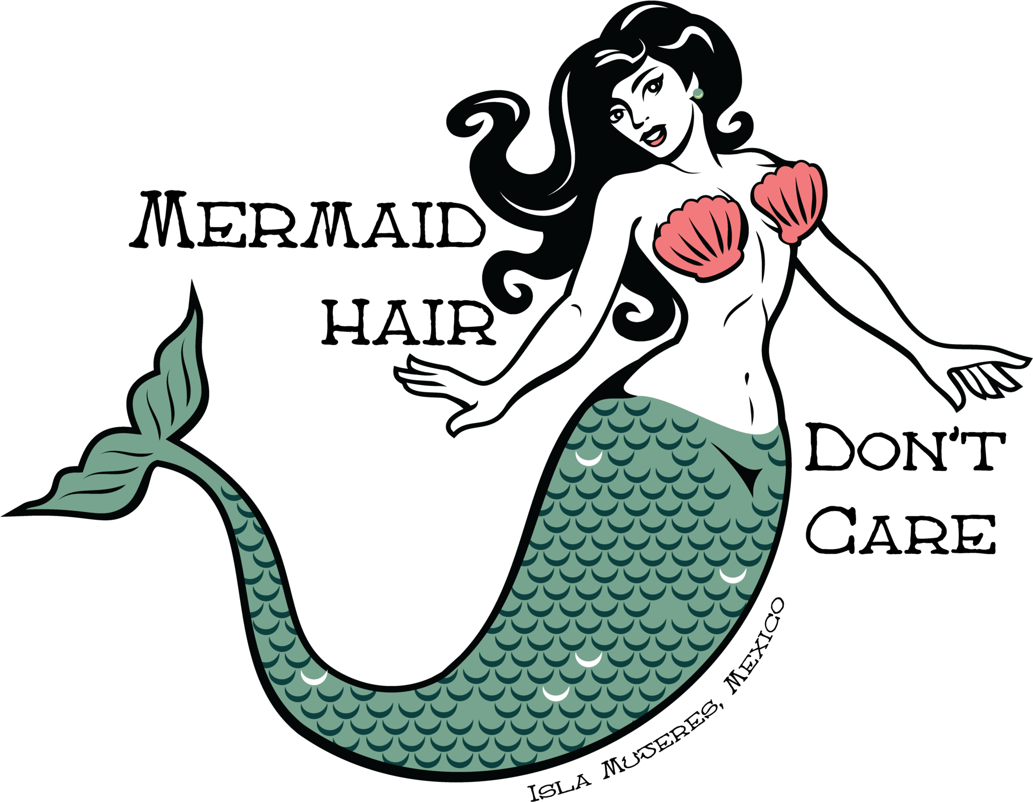 Transparent Woman Pulling Hair Out Clipart - Traditional Mermaid Tatto, HD Png Download - Transparent PNG Free Download