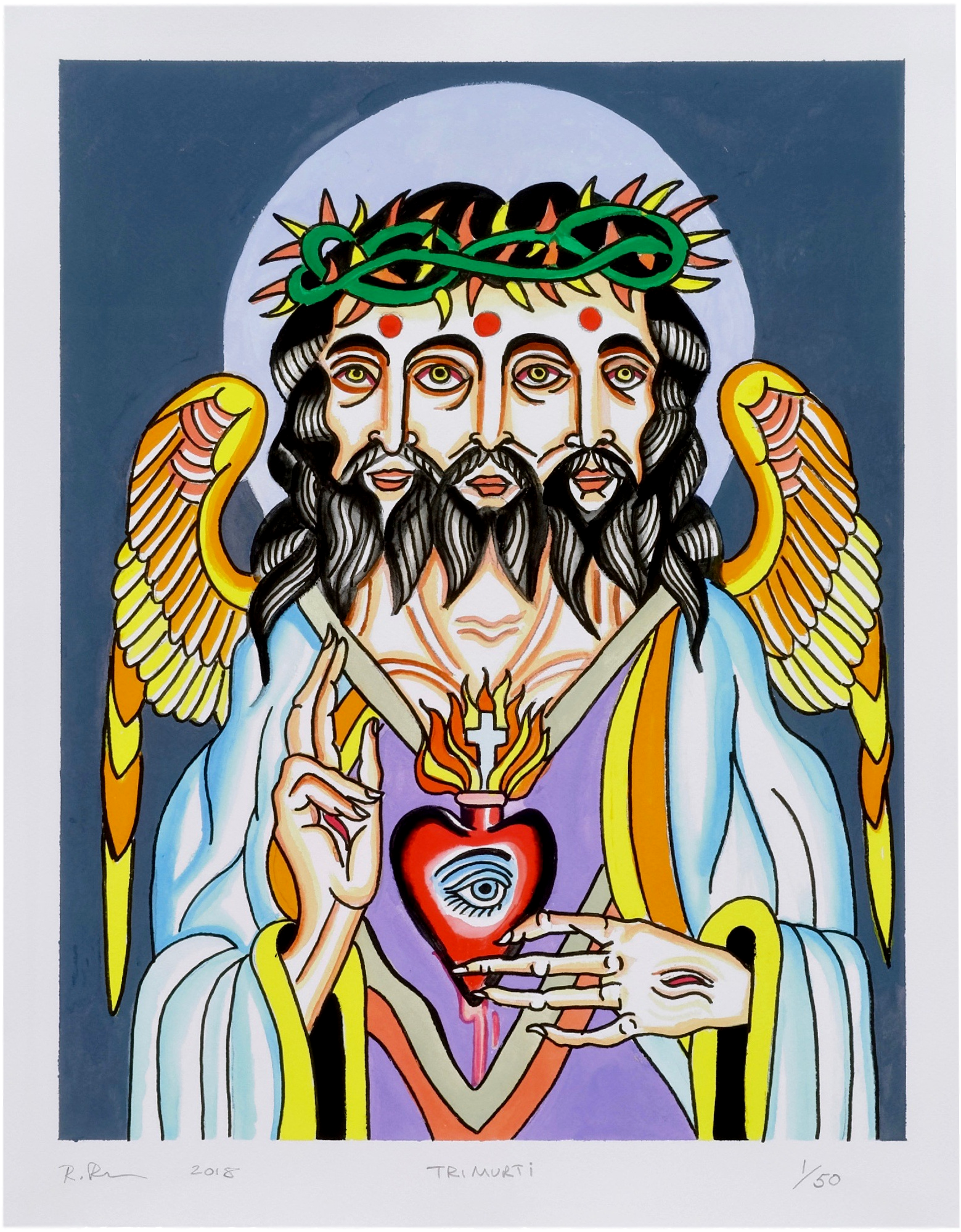 Robert Ryan Art Print Trimurti, HD Png Download - Transparent PNG Free Download